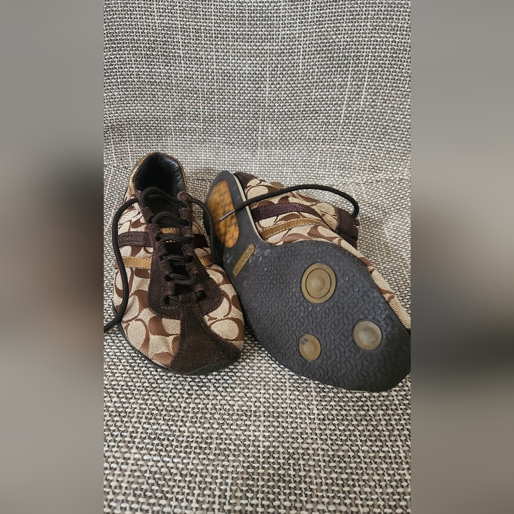 Coach Designer Patterned Sneakers - image 4